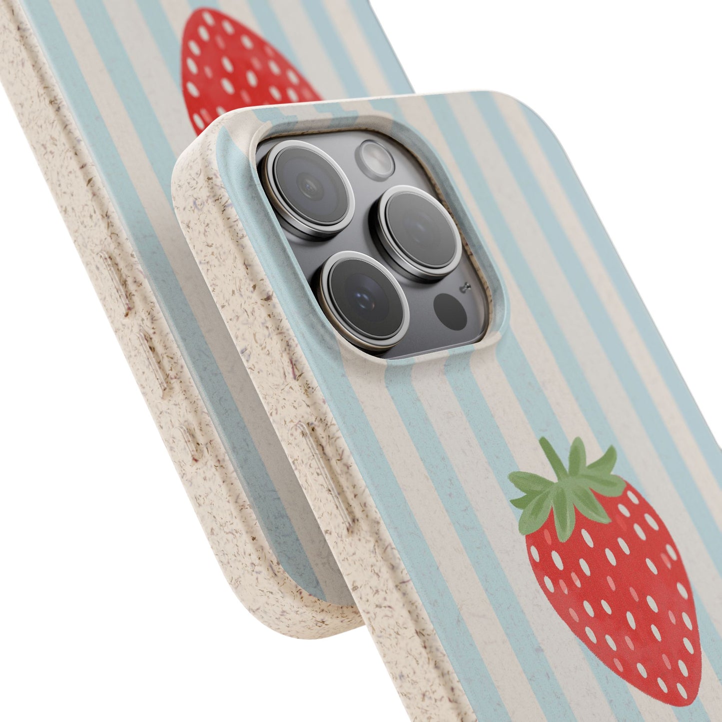 Strawberry Stripe iPhone Case