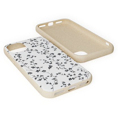 Black Blossoms iPhone Case