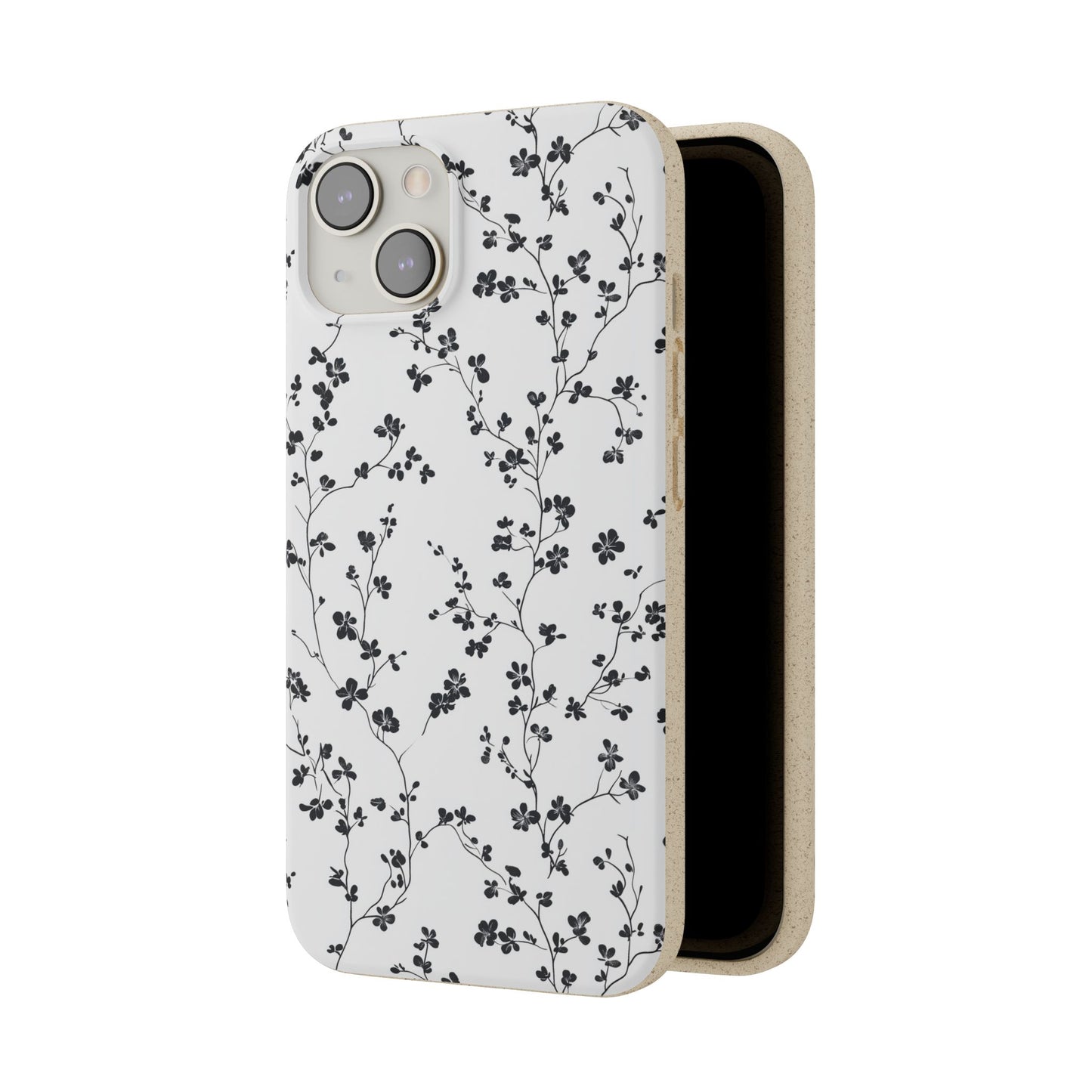Black Blossoms iPhone Case