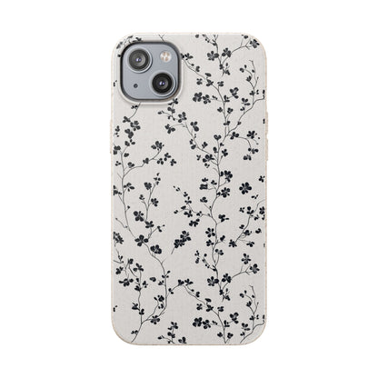 Black Blossoms iPhone Case