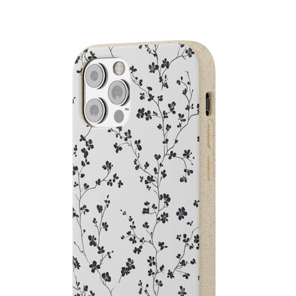Black Blossoms iPhone Case