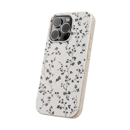 Black Blossoms iPhone Case