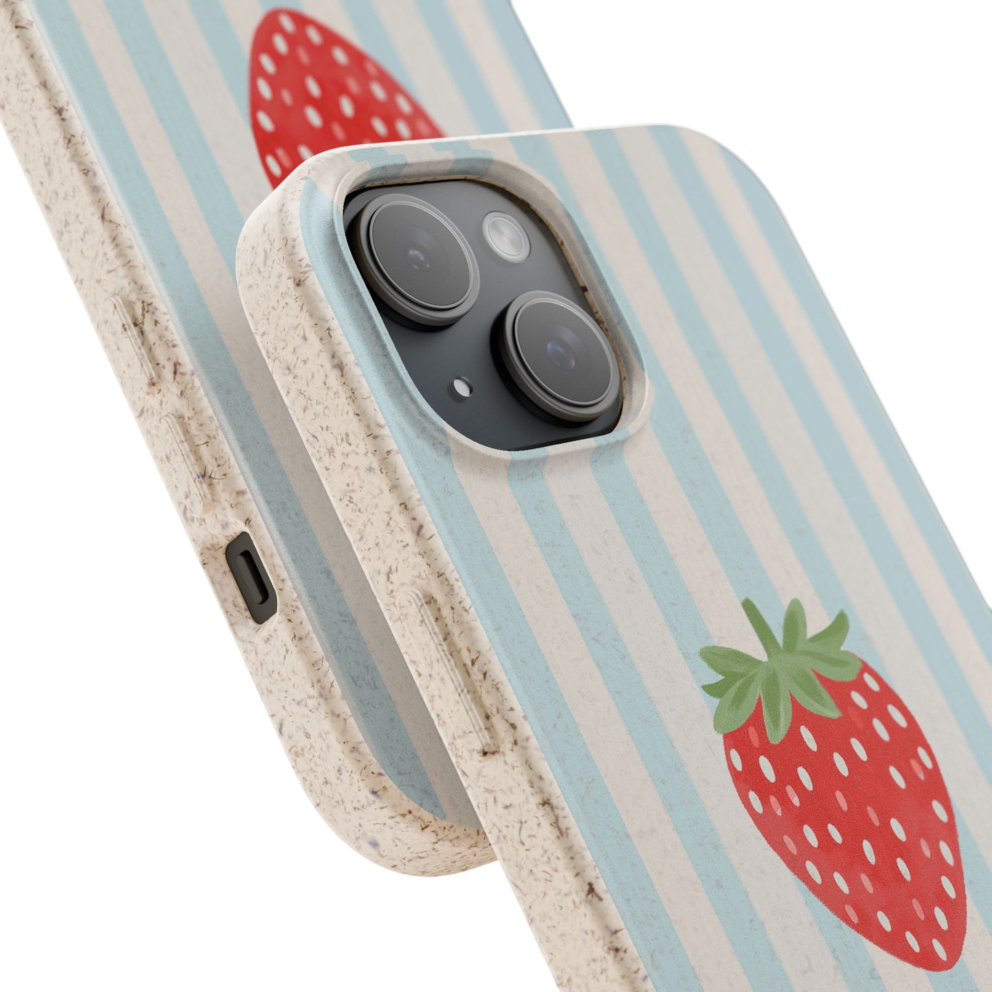 Strawberry Stripe iPhone Case